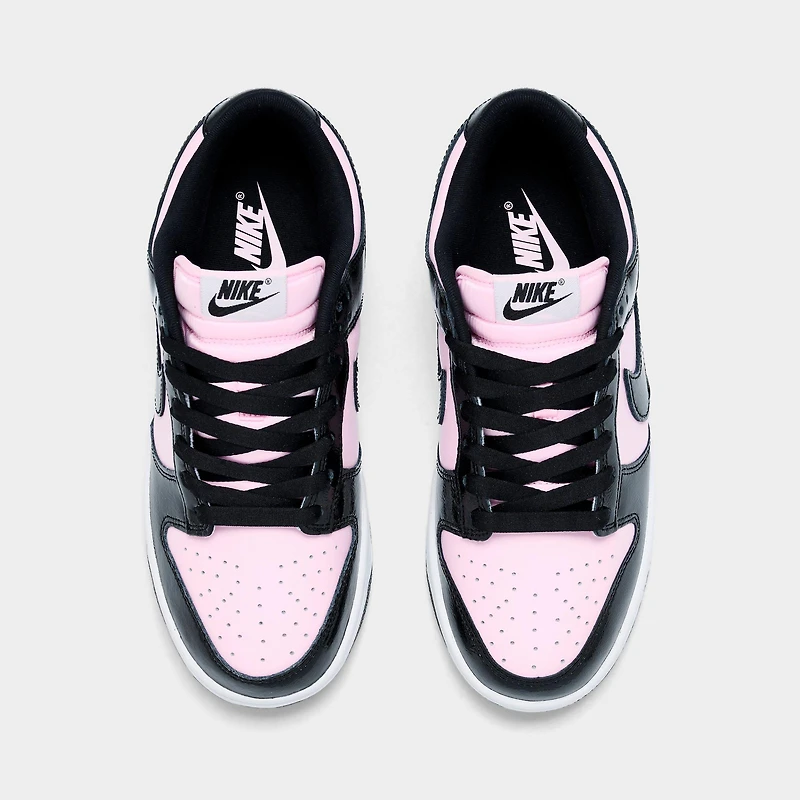 Women's Nike Dunk Low Patent Leather Casual Shoes