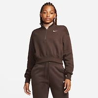 Women's Nike Sportswear Phoenix Fleece Oversized Half-Zip Crop Sweatshirt