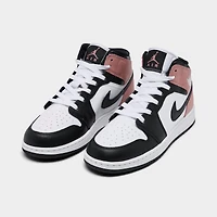 Big Kids' Air Jordan Retro 1 Mid Casual Shoes