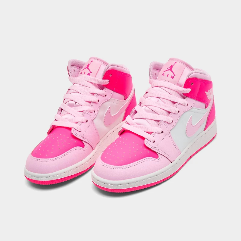 Big Kids' Air Jordan Retro 1 Mid Casual Shoes