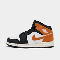 Big Kids' Air Jordan Retro 1 Mid Casual Shoes