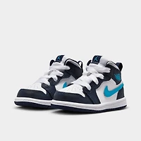 Kids' Toddler Air Jordan Retro 1 Mid Casual Shoes