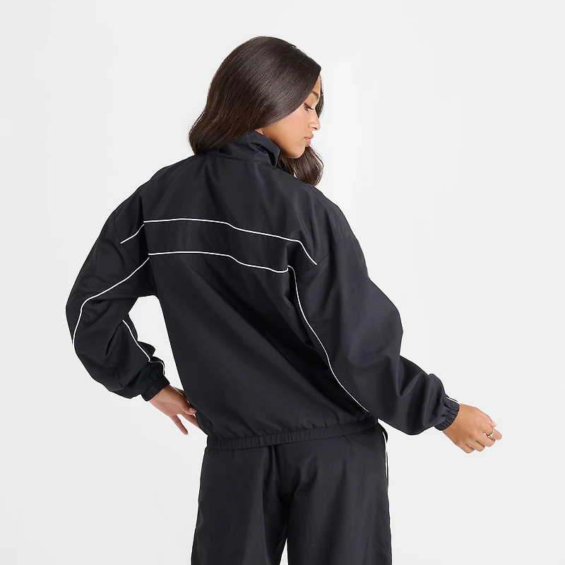 Women's DAILYSZN Weather-Resistant Piped Woven Full-Zip Jacket