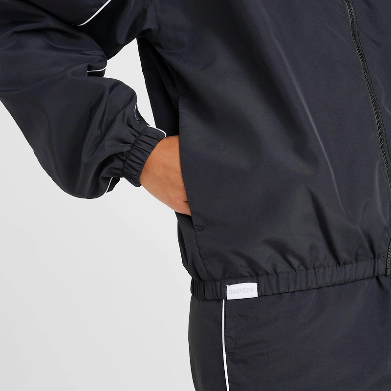 Women's DAILYSZN Weather-Resistant Piped Woven Full-Zip Jacket