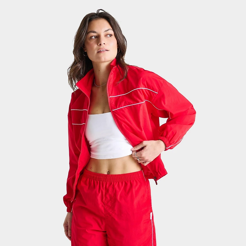 Women's DAILYSZN Weather-Resistant Piped Woven Full-Zip Jacket