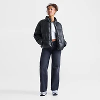 Women's DAILYSZN Pleather Puffer Jacket