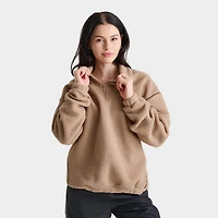Women's DAILYSZN Sherpa Quarter-Zip Sweatshirt