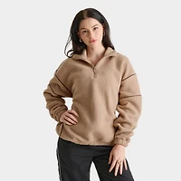 Women's DAILYSZN Sherpa Quarter-Zip Sweatshirt