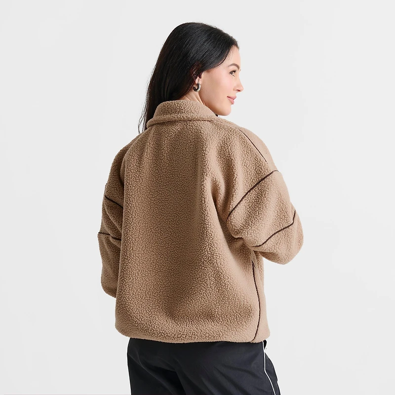 Women's DAILYSZN Sherpa Quarter-Zip Sweatshirt