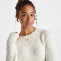 Women's DAILYSZN Cozy Cropped Crewneck Sweatshirt