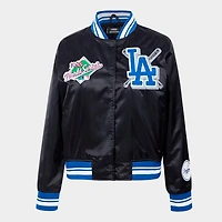 Women's Pro Standard Los Angeles Dodgers MLB Mash Up Rib Satin Jacket