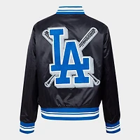 Women's Pro Standard Los Angeles Dodgers MLB Mash Up Rib Satin Jacket