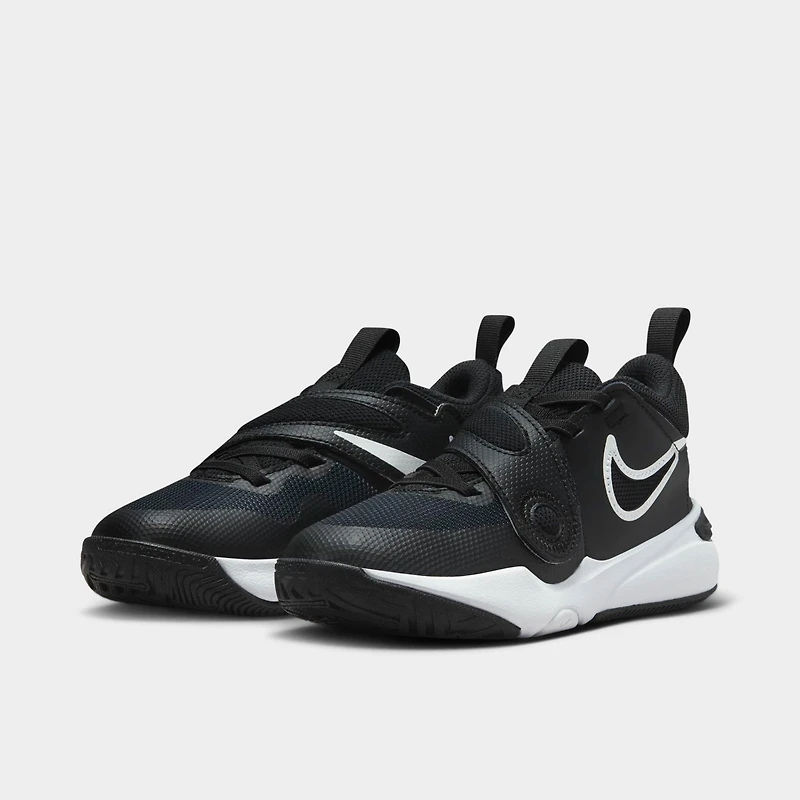 Little Kids' Nike Team Hustle D 11 Stretch Lace Basketball Shoes