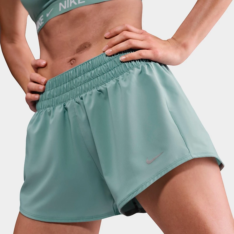 Women's Nike One Dri-FIT Mid-Rise 3" Brief-Lined Shorts