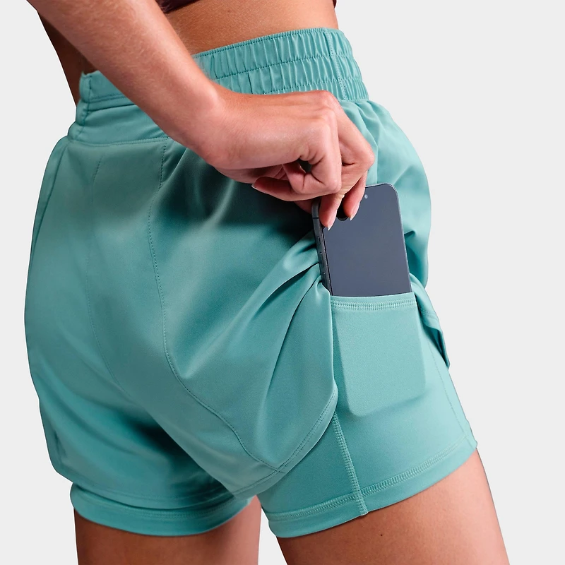 Women's Nike One Fitted Dri-FIT High-Waisted 3-Inch 2-in-1 Shorts