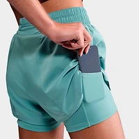 Women's Nike One Fitted Dri-FIT High-Waisted 3-Inch 2-in-1 Shorts