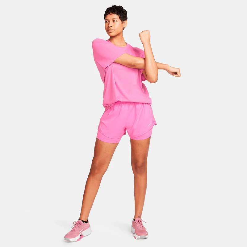 Women's Nike One Fitted Dri-FIT High-Waisted 3-Inch 2-in-1 Shorts