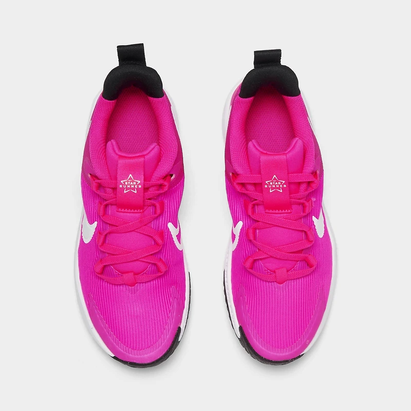 Girls Little Kids Nike Star Runner 4 Stretch Lace Running Shoes