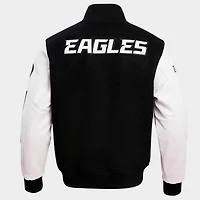 Men's Pro Standard Philadelphia Eagles NFL Classic Rib Wool Varsity Jacket
