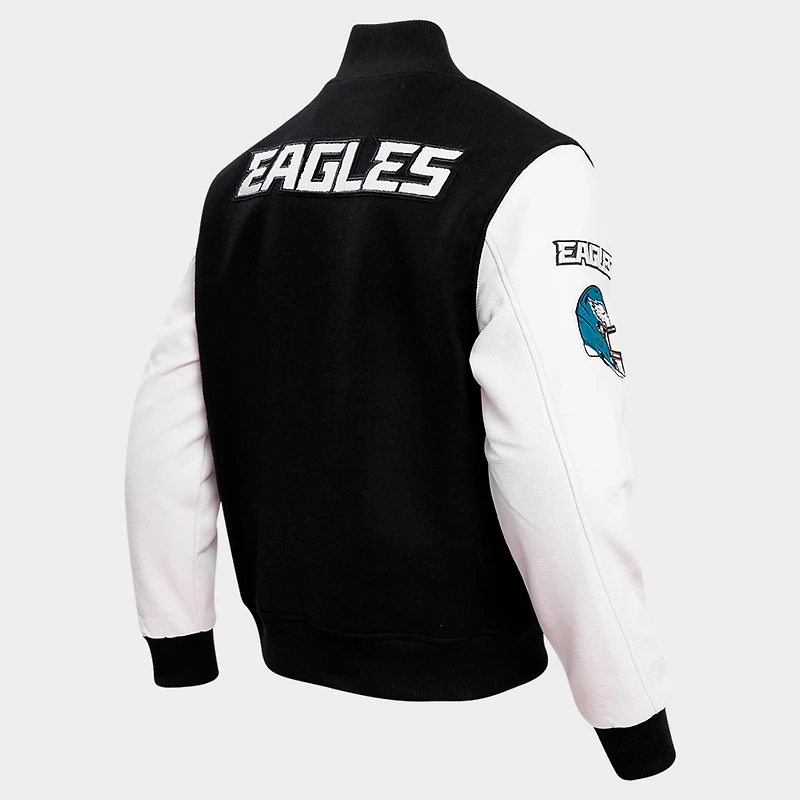 Men's Pro Standard Philadelphia Eagles NFL Classic Rib Wool Varsity Jacket