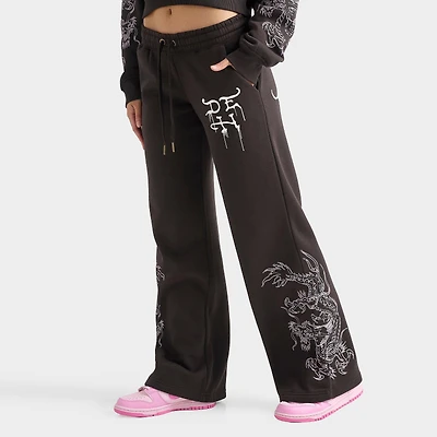 Women's Ed Hardy Leopard Rhinestone Pants