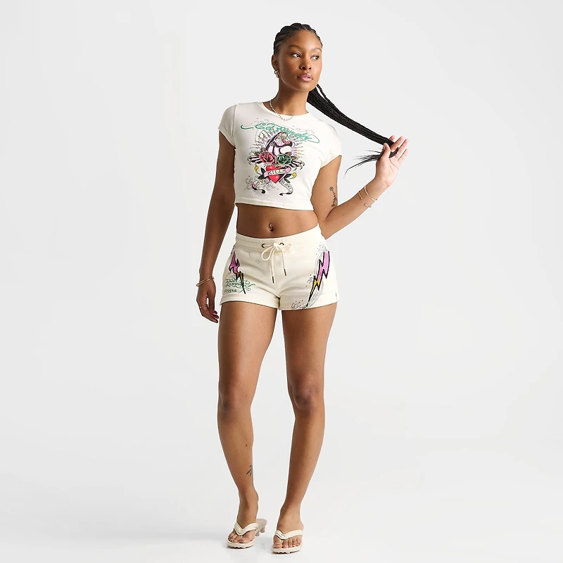 Women's Ed Hardy Pink Panther Baby T-Shirt