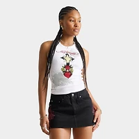 Women's Ed Hardy Cross Heart Rhinestone Tank