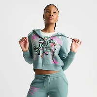 Women's Ed Hardy Wings Fleece Full-Zip Hoodie