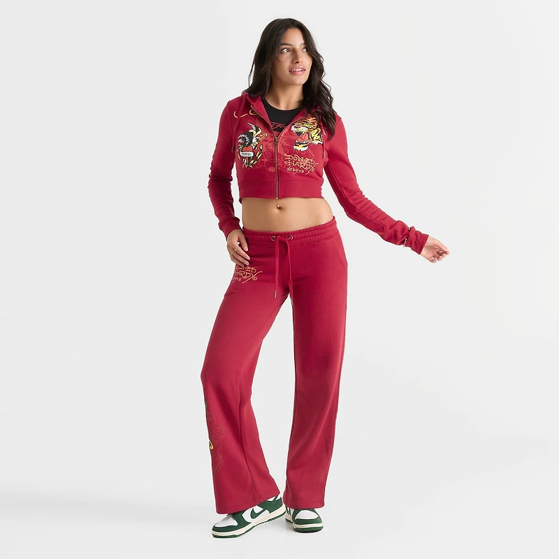 Women's Ed Hardy Eagle Fleece Jogger Pants