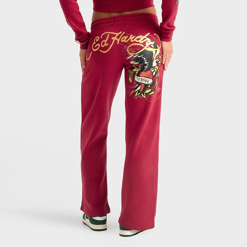 Women's Ed Hardy Eagle Fleece Jogger Pants