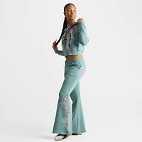 Women's Ed Hardy Wings Bootcut Fleece Pants