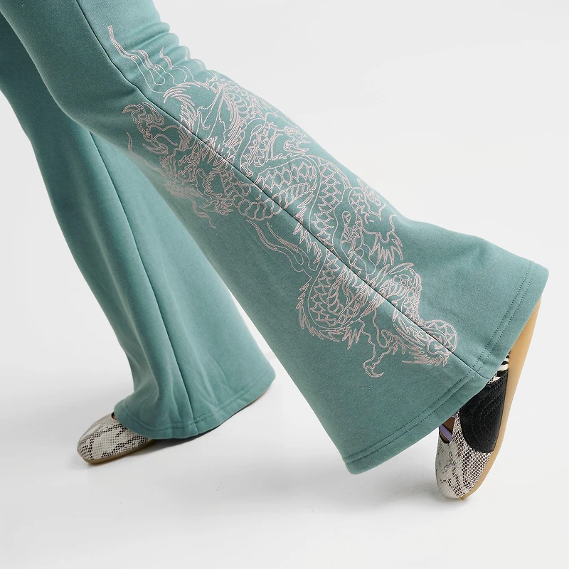 Women's Ed Hardy Wings Bootcut Fleece Pants