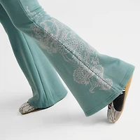 Women's Ed Hardy Wings Bootcut Fleece Pants
