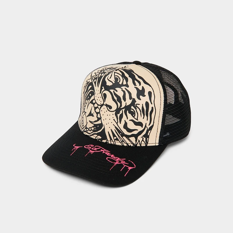Ed Hardy Tiger Outline Trucker Hat