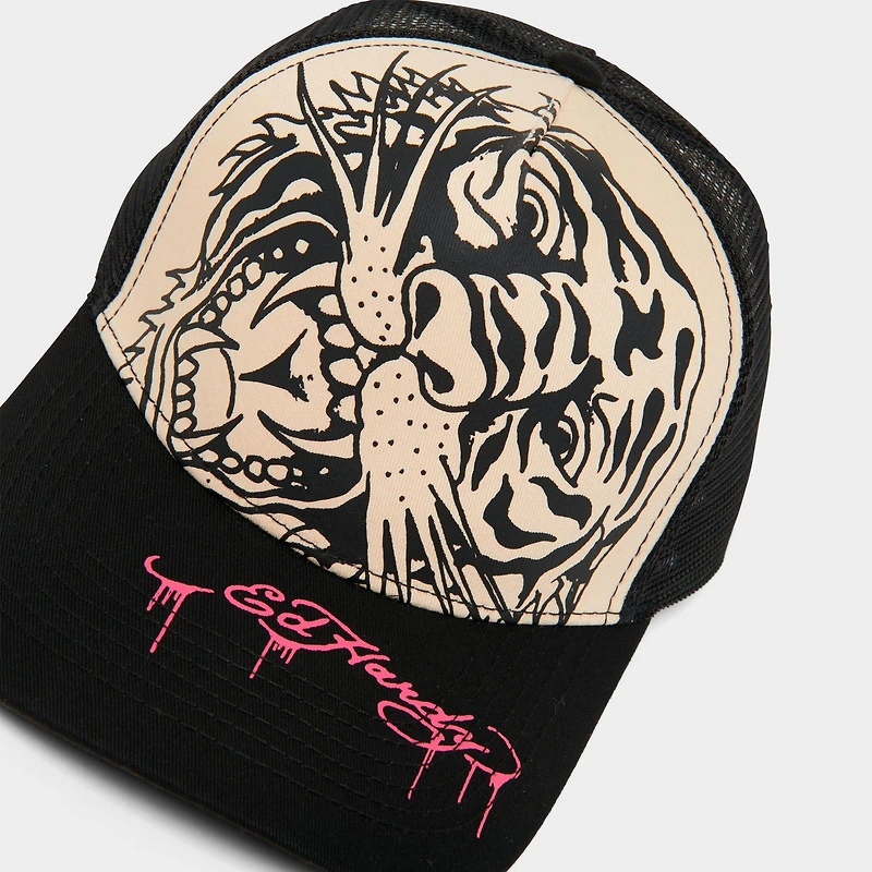 Ed Hardy Tiger Outline Trucker Hat