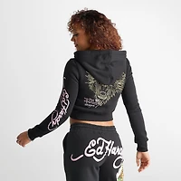 Women's Ed Hardy Mountain Tiger Fleece Full-Zip Hoodie