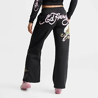 Women's Ed Hardy Mountain Tiger Fleece Jogger Pants