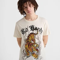 Men's Ed Hardy Crawling Tiger Rhinestone Graphic T-Shirt