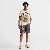 Men's Ed Hardy Panther Skull Fleece Shorts