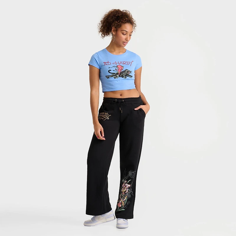 Women's Ed Hardy Devil Panther Baby T-Shirt