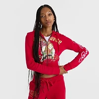 Women's Ed Hardy Mountain Tiger Fleece Full-Zip Hoodie