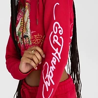Women's Ed Hardy Mountain Tiger Fleece Full-Zip Hoodie