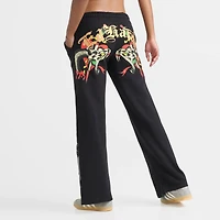 Women's Ed Hardy Heart Snake Fleece Jogger Pants