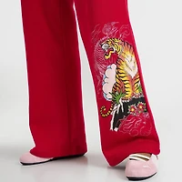 Women's Ed Hardy Mountain Tiger Fleece Jogger Pants