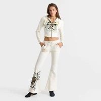Women's Ed Hardy "Love Kills Slowly" Bootcut Fleece Jogger Pants