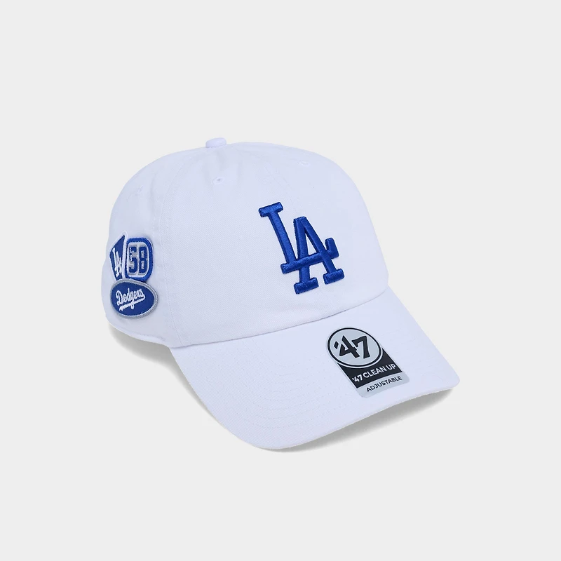 '47 Los Angeles Dodgers MLB Badges Clean Up Strapback Hat