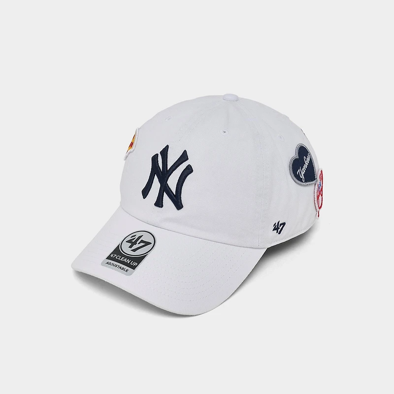 '47 New York Yankees MLB Badges Clean Up Strapback Hat
