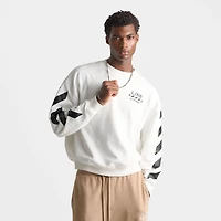 Men's L/AB c/o Off-White Diagonal Fleece Crewneck Sweatshirt