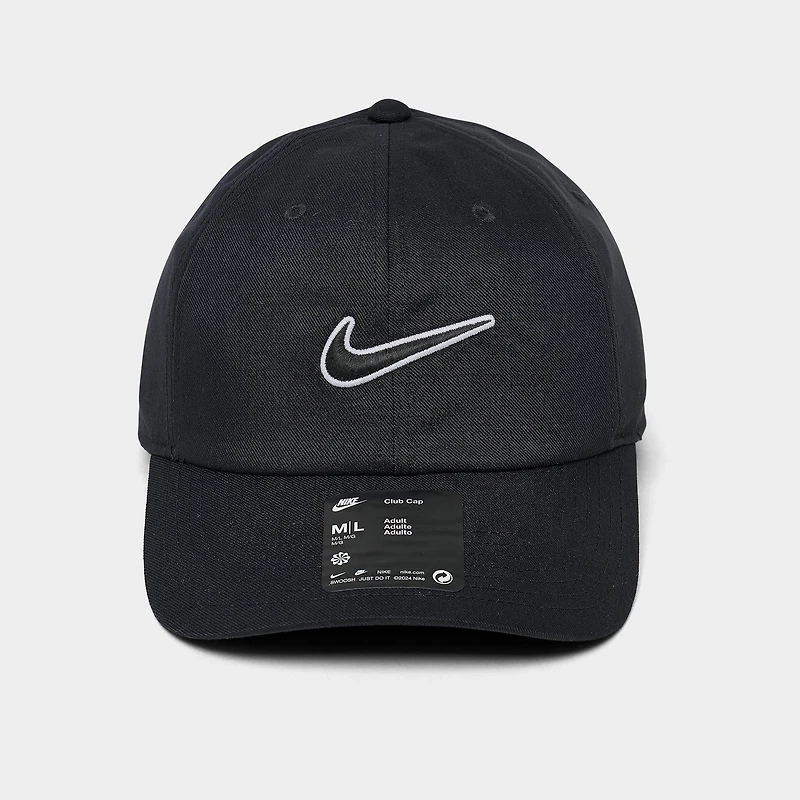 Nike Club Swoosh Unstructured Strapback Hat
