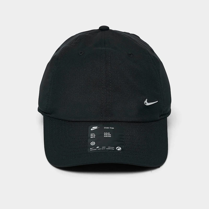 Nike Dri-FIT Club Unstructured Metal Swoosh Strapback Hat